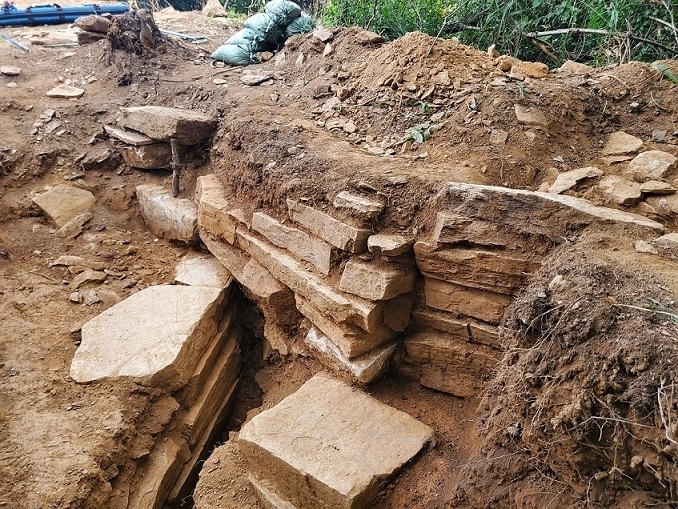 파주 오두산성 성벽. (사진=파주시 제공)