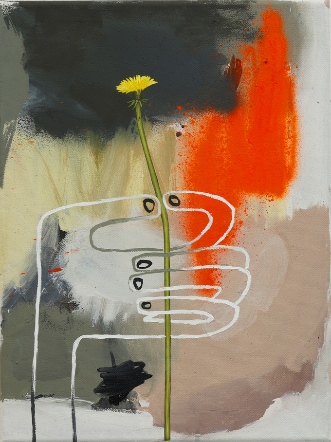 소피 울리히, 민들레, 2022, 캔버스에 유채, 40x30㎝. (사진=아트센터 화이트블럭 제공)