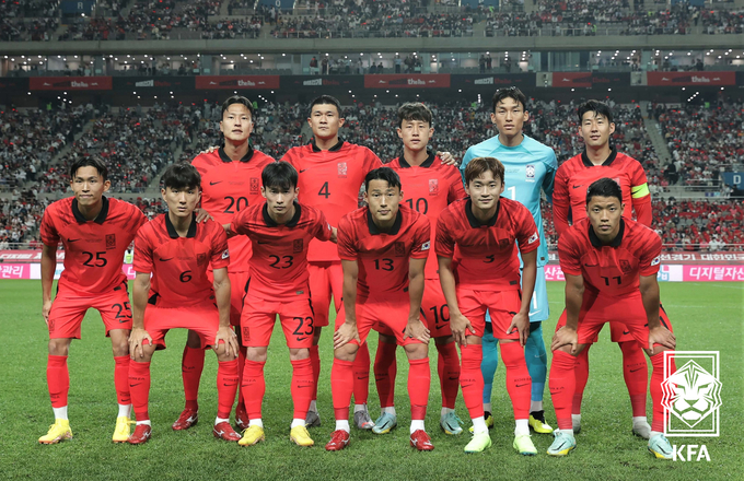 한국 축구대표팀이 2022 국제축구연맹(FIFA) 카타르 월드컵 조별리그 3경기에서 모두 붉은색 유니폼을 입고 출전한다. (사진=대한축구협회 제공)