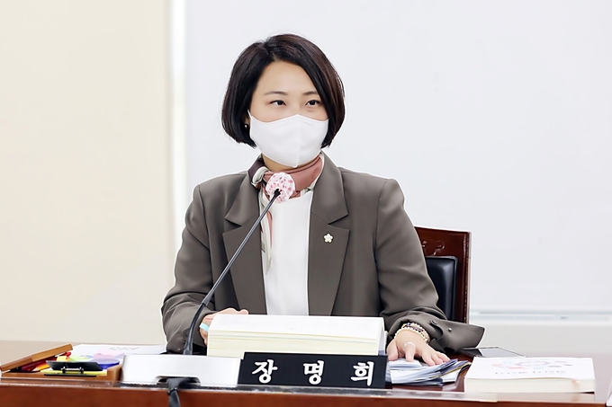 안양시의회 결산특위 장명희 위원장(민주, 가선거구).(사진=안양시의회 제공)