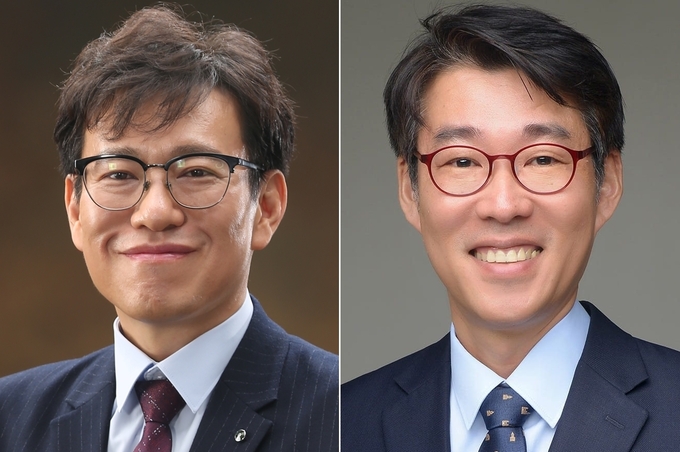 인천사회복지사협회 회장 선거에 출마를 선언한 (왼쪽부터) 우치호 협회장 대행과 김성준 전 인천시의원. ( 사진 = 경기신문DB )