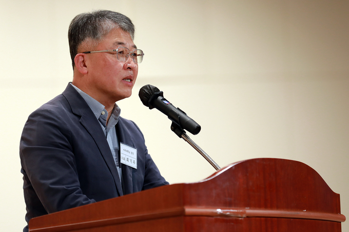 기우회 신임회장으로 선출된 최기대 아주대 총장 (사진=경기도 제공)