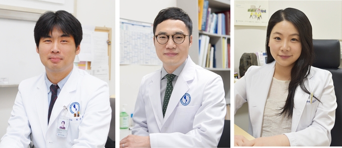 왼쪽부터 아주대병원 최준영, 김태준 교수, 고승연 연구강사. (사진=아주대병원 제공)