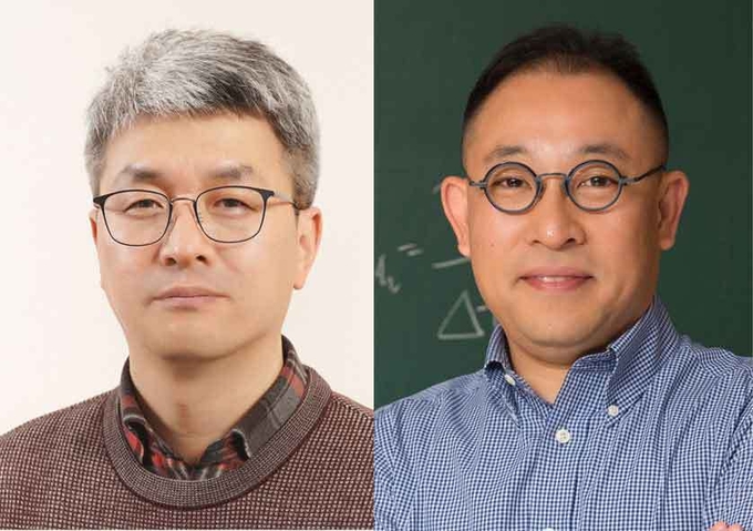 왼쪽부터 권오필 아주대 교수와 이상민 한국과학기술원(KAIST) 교수. (사진=아주대 제공)