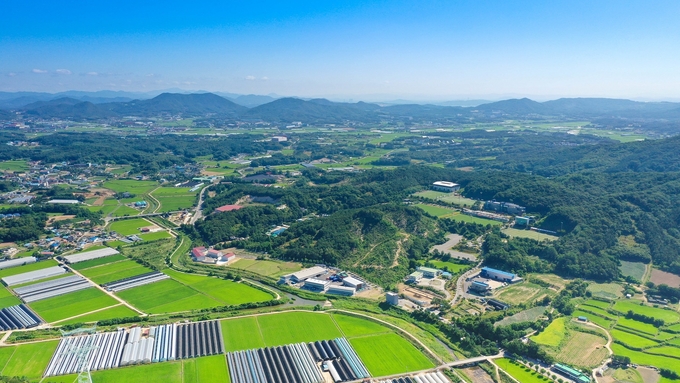 용인반도체클러스터 일반산업단지가 조성될 용인시 처인구 원삼면 일대.(사진=용인시 제공)