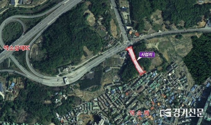 덕소재정비촉진지구와 삼패IC 연결도로 개설 사업 위치도. (사진=냠양주시 제공)
