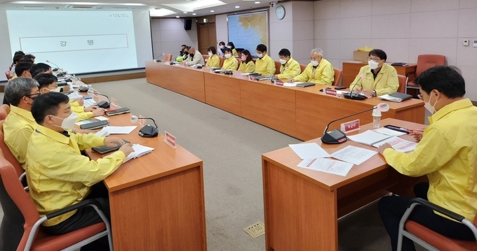2022년 재난대응 안전한국훈련 토론기반훈련이 지난 17일 옹진군청 중회의실에서 진행됐다. ( 사진 = 옹진군 제공 )