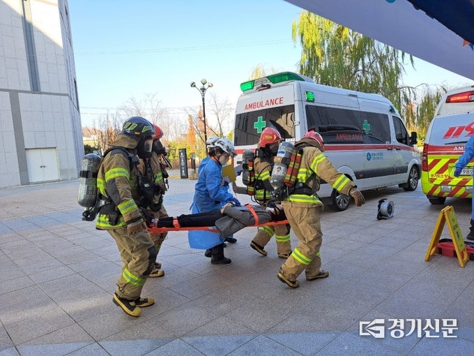 ‘2022 재난대응 안전한국훈련’ 현장(사진=안성시 제공)