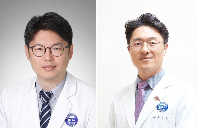 분당 차병원 암센터 전홍재(사진 왼쪽), 최성훈 교수. (사진=분당 차병원 제공)