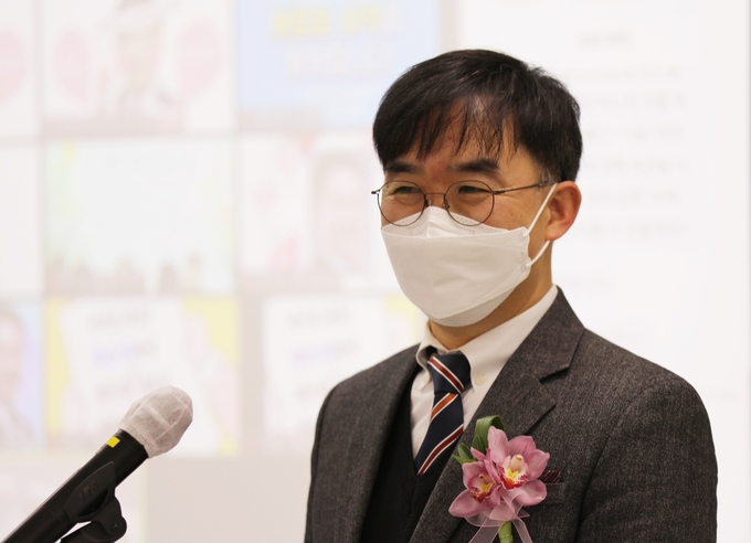 채이배 신임 경기도일자리재단 대표이사가 지난 2일 취임식을 갖고 공식 업무에 돌입했다. (사진=경기도일자리재단 제공)