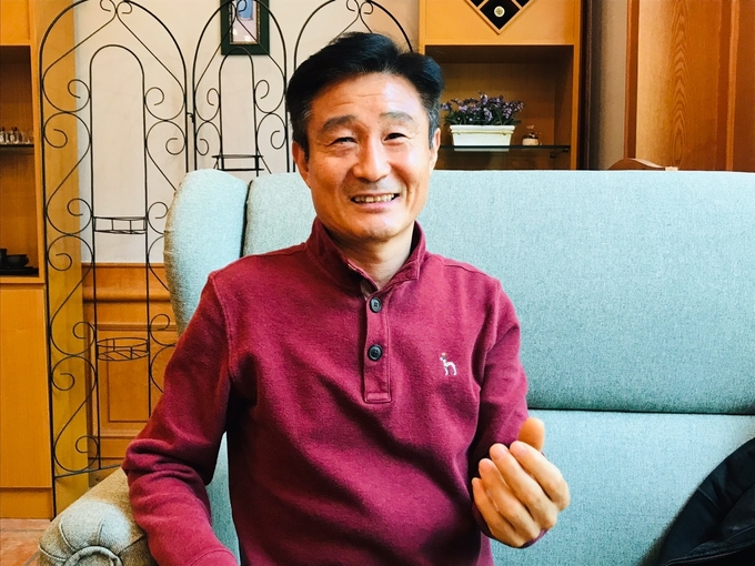 20일 김포시 연수문화센터에서 만난 트라이애슬론 선수 김종관. (사진=유창현 기자)