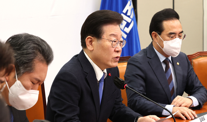 더불어민주당 이재명 대표가 21일 오전 서울 여의도 국회에서 열린 최고위원회의에서 발언하고 있다. (사진=연합뉴스 제공/자료사진)