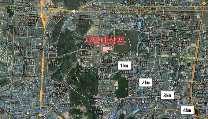 부평구 청천동 옛 공병부대 개발 사업 대상지. ( 사진 = 부평구 제공 )
