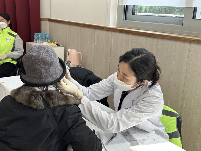 한림대 성심병원의 무료건강검진 모습.(사진=한림대 성심병원 제공)