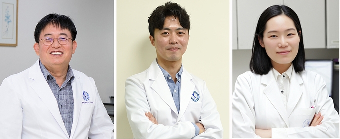 아주대병원 종양혈액내과 (왼쪽부터)이현우·김태환·안미선 교수. (사진=아주대병원 제공)