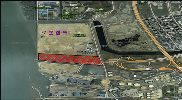인천경제자유구역청이 주장하는 한국토지공사(LH)가 무상 취득한 청라국제도시 개발구역 위치도. ( 사진 = 인천경제청 제공 )