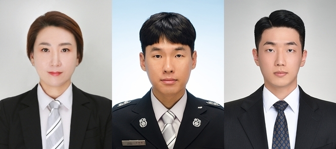  부천소방서 119구급대 류미덕 소방장 구자연 소방장 최승태소방사. (사진=경기도소방재난본부 제공)