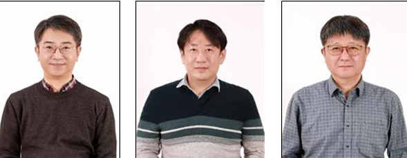 왼쪽부터 박충훈 연구부원장, 김점산 연구기획본부장, 류시균 균형발전본부장 (사진=경기연구원 제공)
