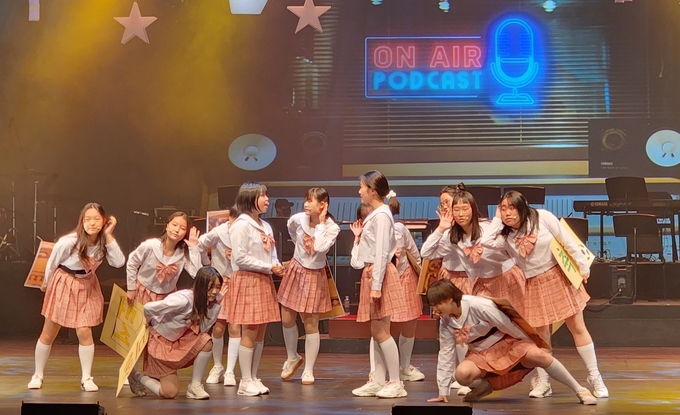 틴즈 뮤지컬 종이비행기 리허설 모습. (사진=성남문화재단 제공)