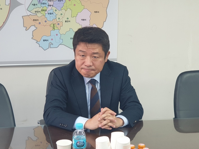 유의동 국민의힘 경기도당위원장이 지난 10일 경기신문과의 신년 인터뷰에서 발언하고 있다. (사진=국민의힘 경기도당 제공)