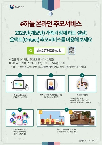 온라인 추모서비스 홍보문(사진=남양주시 제공)