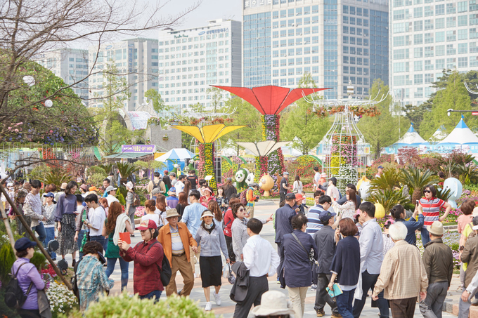 지난 2019고양국제꽃박람회 전경.(사진=고양시 제공)<br>
