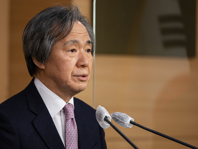  정기석 코로나19 특별대응단장. (사진=연합뉴스 제공)