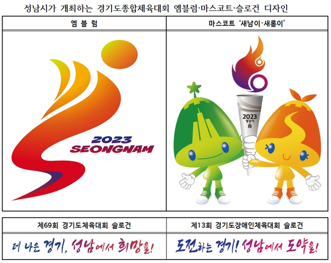 경기도체육대회 관련 디자인. (사진=성남시 제공)