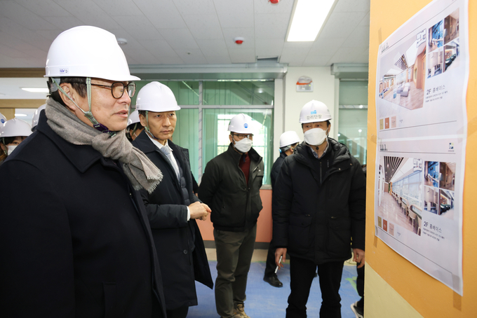 6일 도성훈 인천시교육감은 신설학교 3곳을 방문해 개교 준비 상황을 점검했다. ( 사진 = 인천시교육청 제공 )