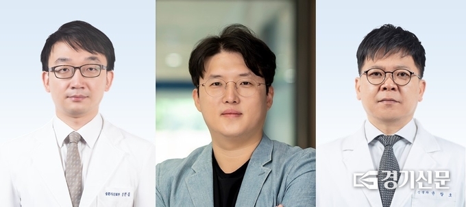 (사진 왼쪽부터)신경외과 정한길, 김택균, 신경과 윤창호 교수. (사진=분당서울대병원 제공)