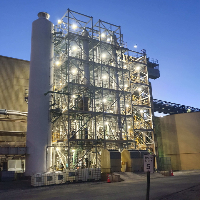 美켄터키대학교 CAER(Center for Applied Energy Research)의 0.7MW급 CO<sub>2 </sub>포집 파일럿 공정 (사진=SK E&S)