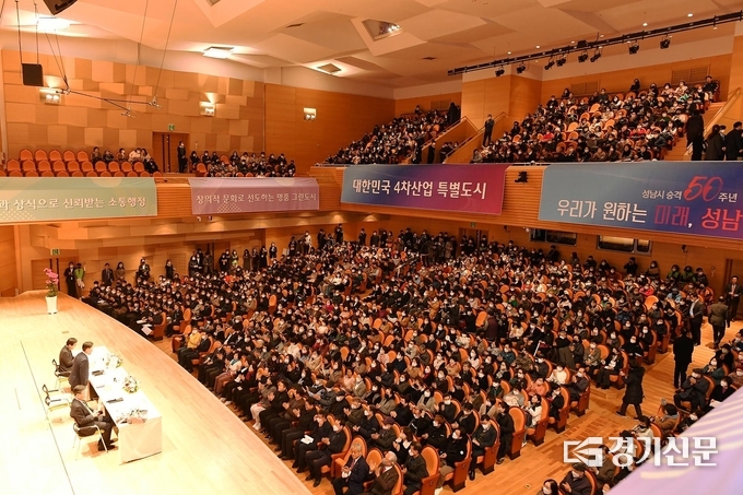 신상진 시장이 새해 인사회를 갖고 있다. (사진=성남시 제공)