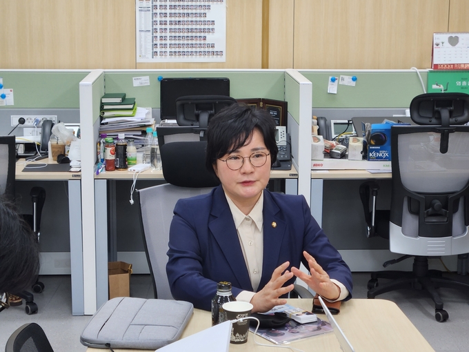3·8 전당대회에 최고위원으로 출마한 조수진 후보. (사진=김기웅 기자)