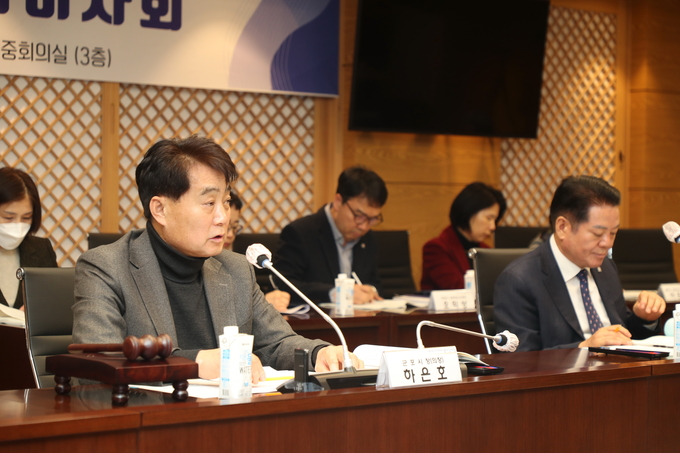 군포시는 10일 군포시청 중회의실에서 ‘2023년 안양·군포·의왕·과천 공동급식지원센터 임시이사회’를 진행했다.(사진=군포시 제공)