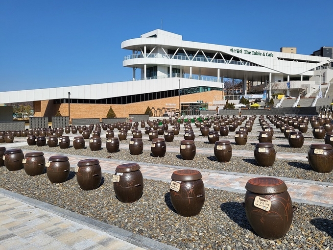통일동산 관광특구 장단콩 웰빙마루.(사진=파주시 제공)