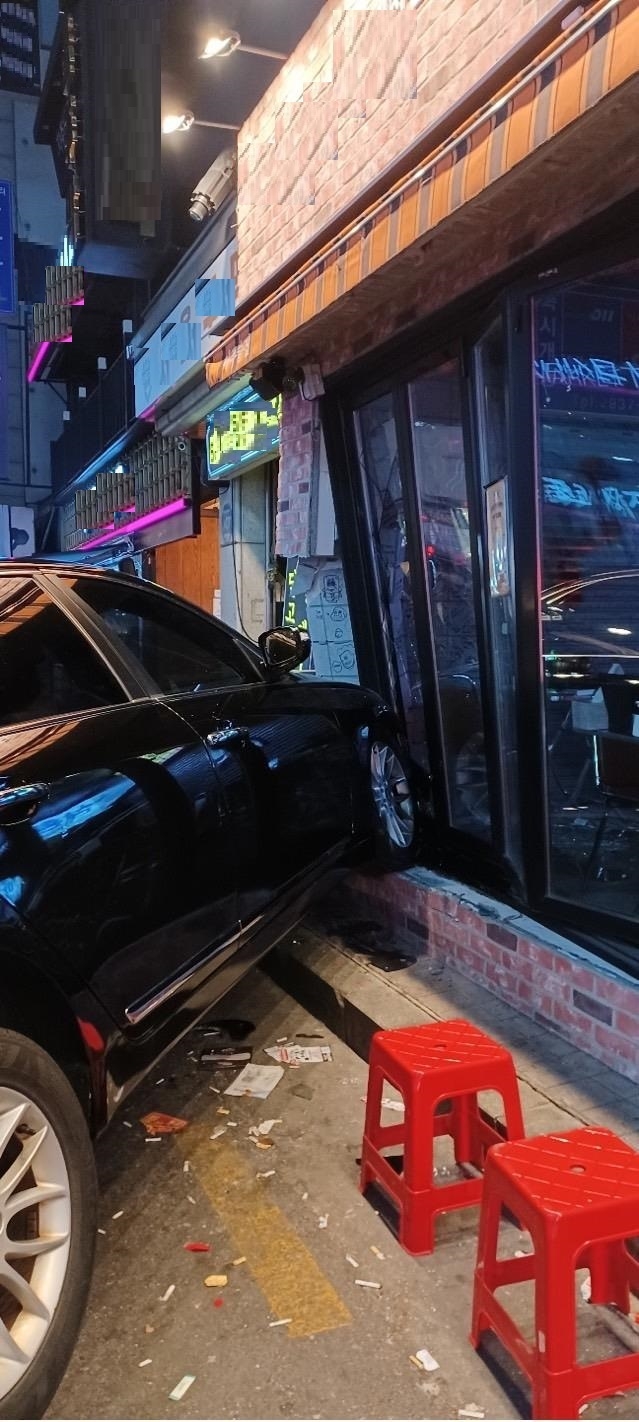  술에 만취한 운전자가 
