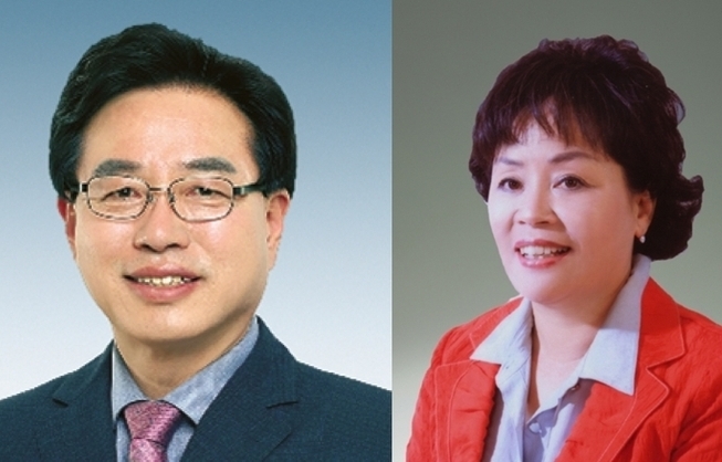 경기도 협치 1·2보좌관에 내정된 소영환 전 도의원(좌)과 박순자 전 도의원.