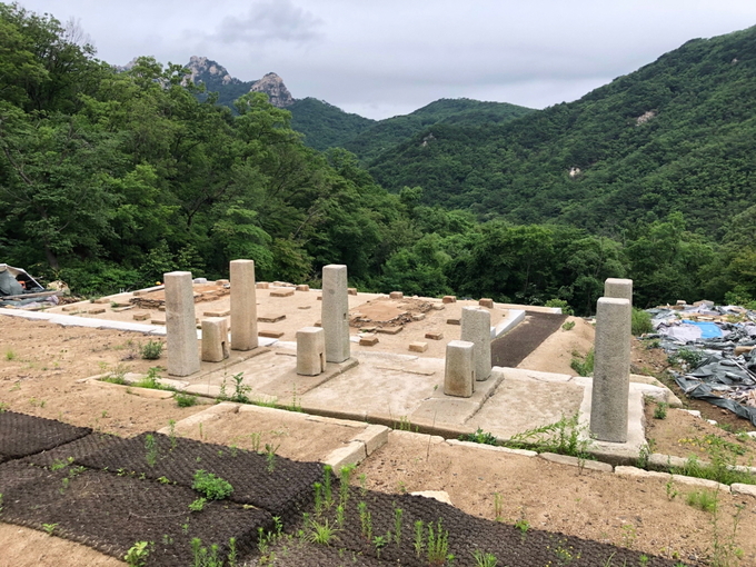 북한산성 행궁지 삼문지.(사진=고양시 제공)