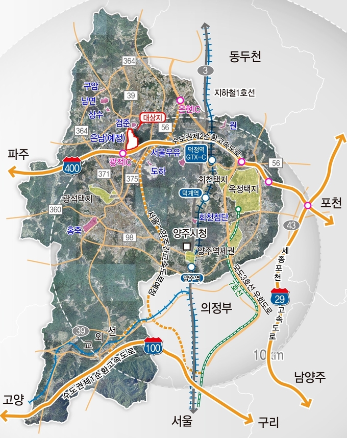 양주 은남 일반산업단지 위치도. (사진=GH 제공)