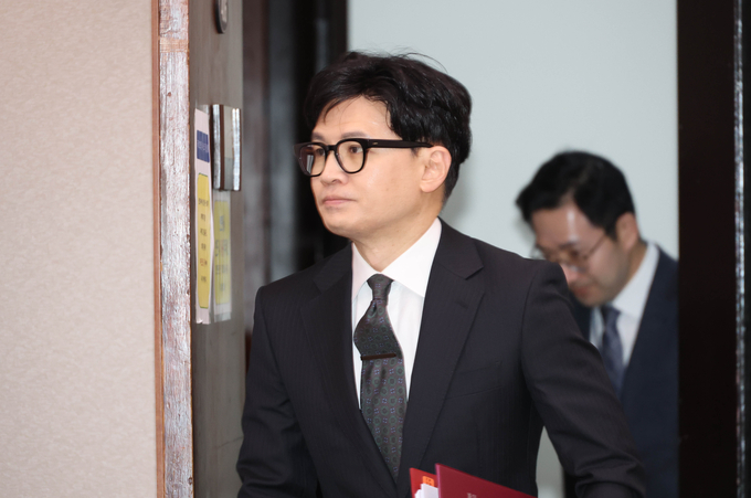 한동훈 법무부 장관이 23일 오후 국회에서 열린 법사위 전체회의에 참석하고 있다. (사진=연합뉴스)