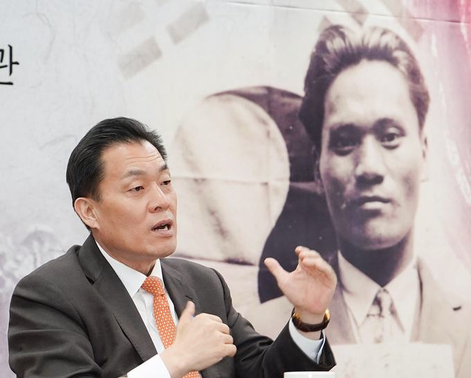 이재준 수원시장이 간담회에서 발언하고 있다. (사진=수원시 제공)