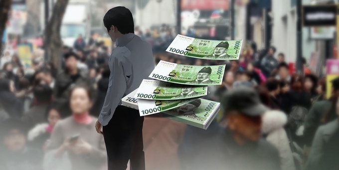 지난해 기준 우리나라 가구당 빚이 8650만 원으로 집계됐다. (사진=연합뉴스)