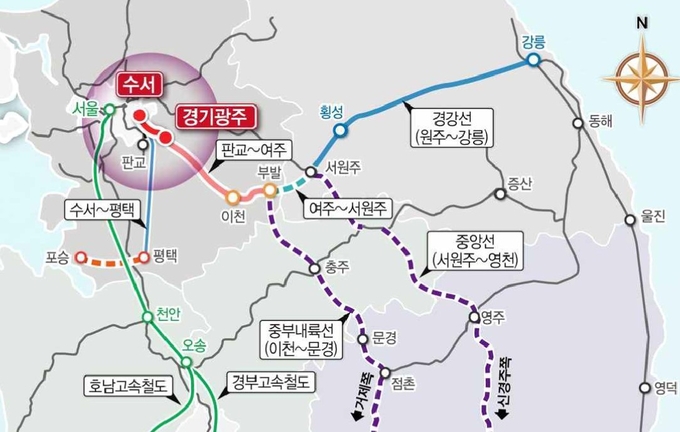 수서~경기광주 복선전철 ( 조감도 )광주선 2030년 준공 목표로 기본계획 승인완료. (사진=광주시 제공) 
