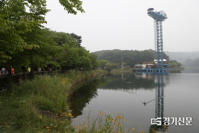 율동공원 내 번지점프장 모습. (사진=경기신문 DB)