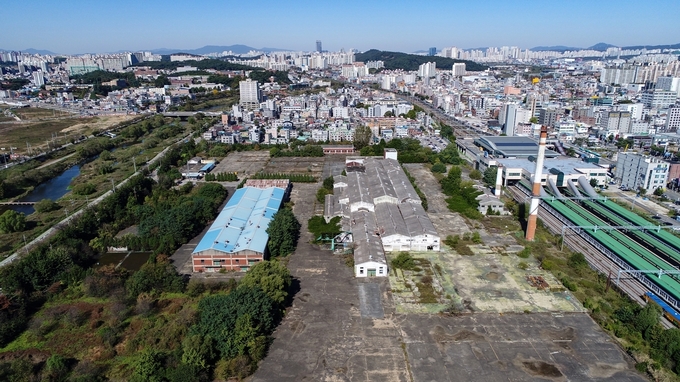 구(舊)계성제지 부지 전경.(사진=오산시 제공)