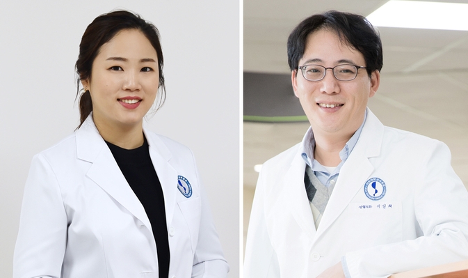 아주대병원 성형외과 김민지·이일재 교수. (사진=아주대병원 제공)