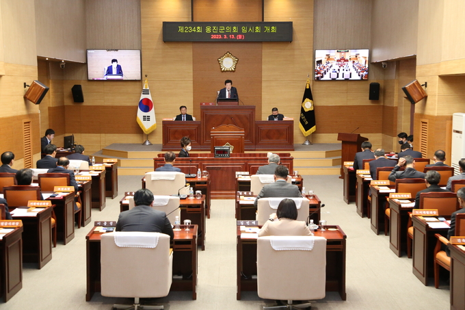 지난 13일 제234회 옹진군의회 임시회 개회 모습. ( 사진 = 옹진군의회 제공 )