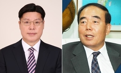 (왼쪽부터) 조정구 (주)그린파워 대표이사, 김복관 동일전선(주) 대표이사. (사진=중소기업중앙회 제공)