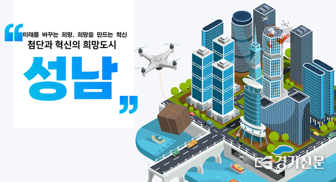 드론 실증도시 이미지. (사진=성남시 제공)