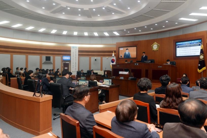 오산시의회 임시회 본회의. (사진=연합뉴스)
